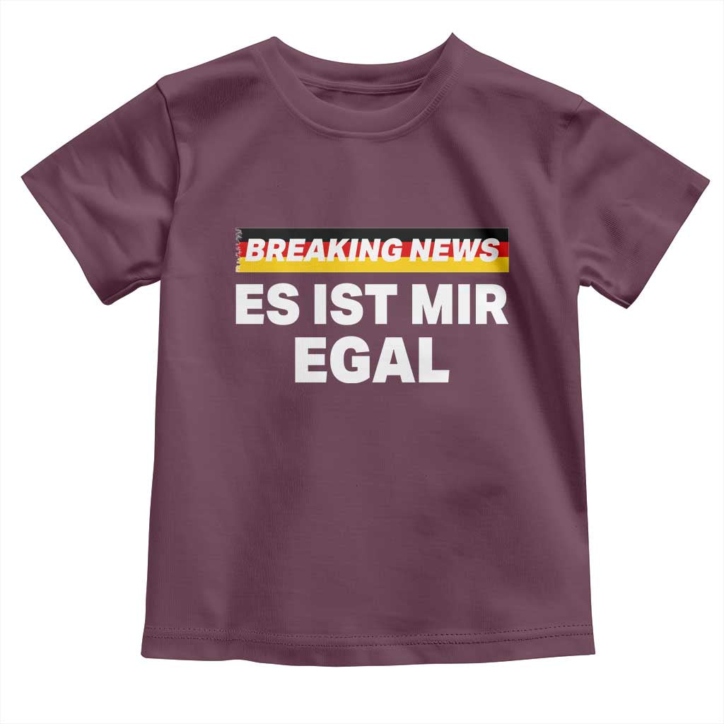 Funny German Saying Toddler T Shirt Sarcastic Humor Meme Es Ist Mir Egal Germany Flag - Wonder Print Shop