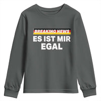 Funny German Saying Youth Sweatshirt Sarcastic Humor Meme Es Ist Mir Egal Germany Flag - Wonder Print Shop