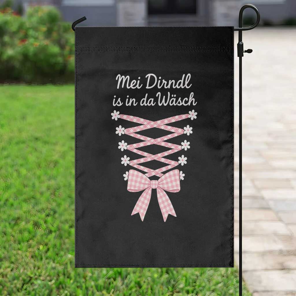 Oktoberfest Dirndl Costume Garden Flag Funny German Bavarian Octoberfest Festival - Wonder Print Shop