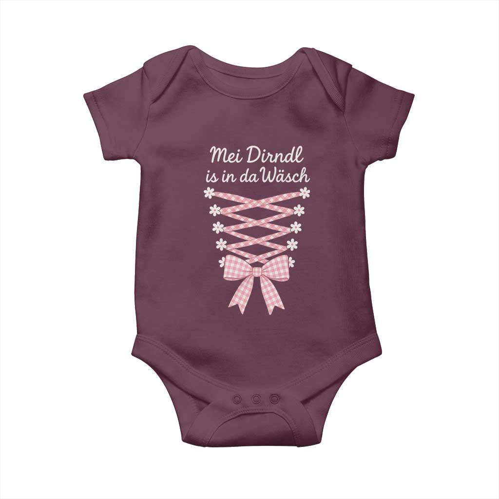 Oktoberfest Dirndl Costume Baby Onesie Funny German Bavarian Octoberfest Festival - Wonder Print Shop