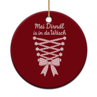 Oktoberfest Dirndl Costume Ceramic Ornament Funny German Bavarian Octoberfest Festival - Wonder Print Shop