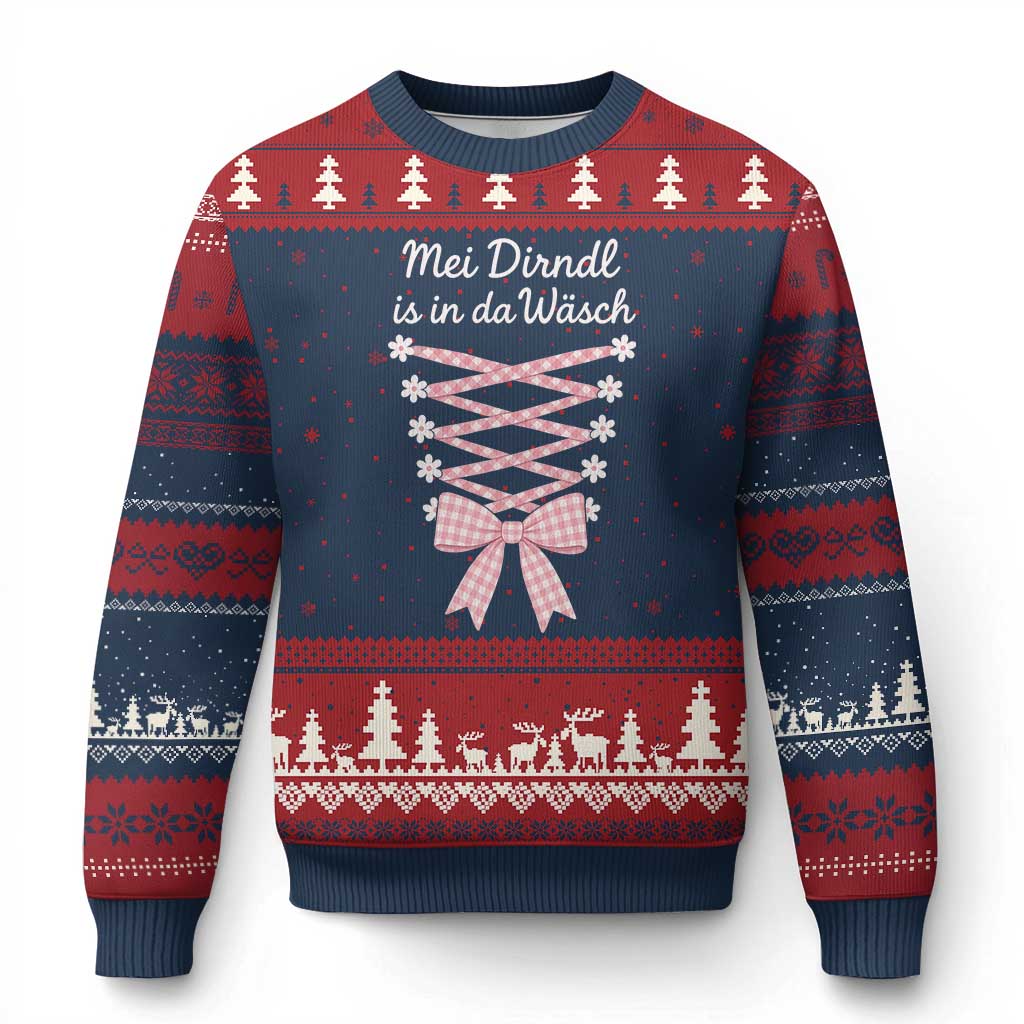 Oktoberfest Dirndl Costume Ugly Christmas Sweater Funny German Bavarian Octoberfest Festival - Wonder Print Shop