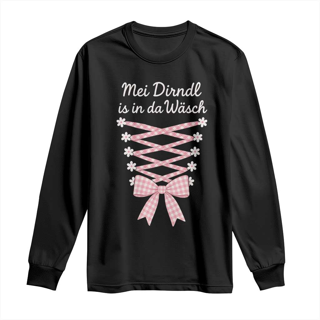 Oktoberfest Dirndl Costume Long Sleeve Shirt Funny German Bavarian Octoberfest Festival - Wonder Print Shop