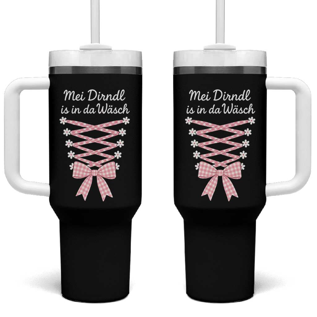 Oktoberfest Dirndl Costume Tumbler With Handle Funny German Bavarian Octoberfest Festival - Wonder Print Shop