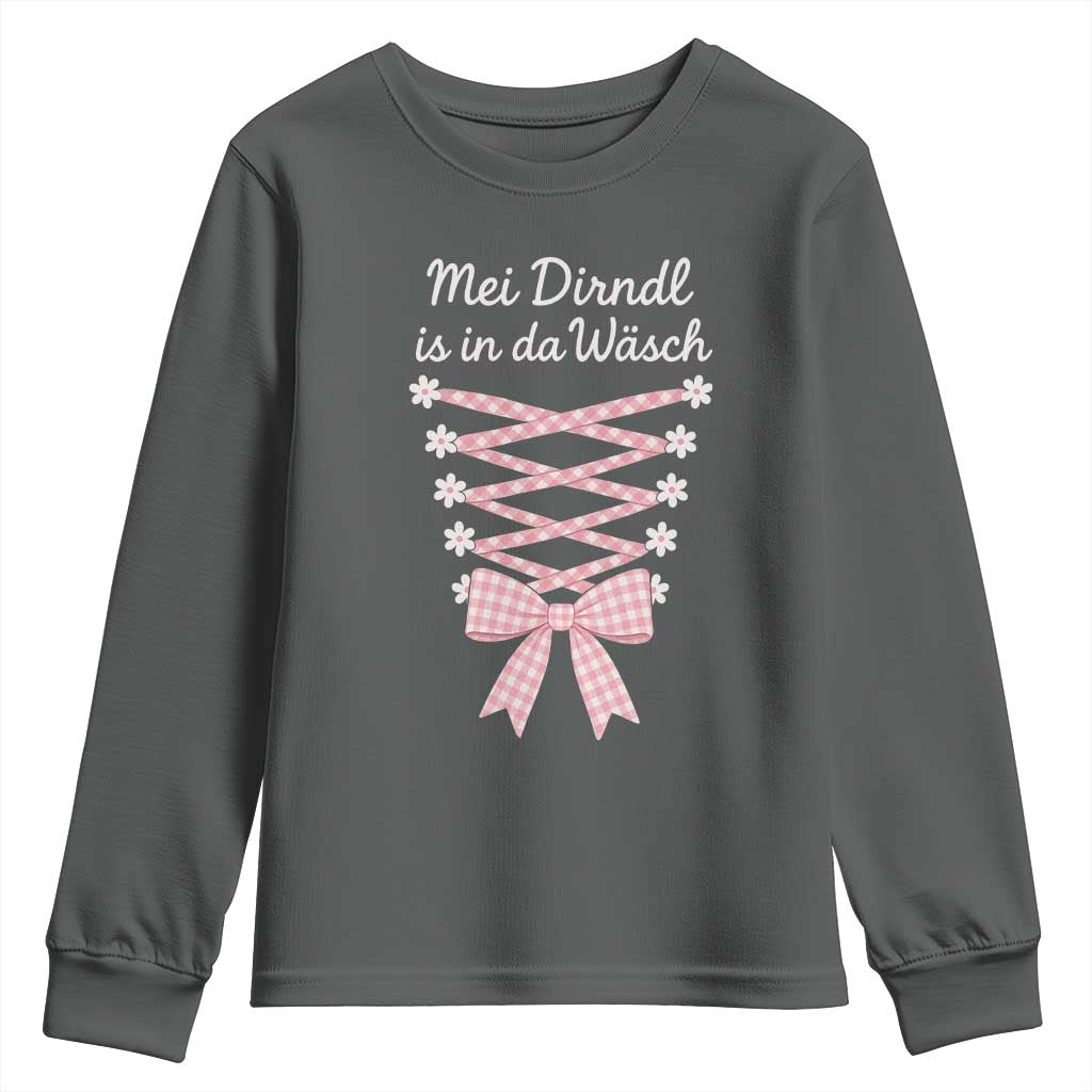 Oktoberfest Dirndl Costume Youth Sweatshirt Funny German Bavarian Octoberfest Festival - Wonder Print Shop