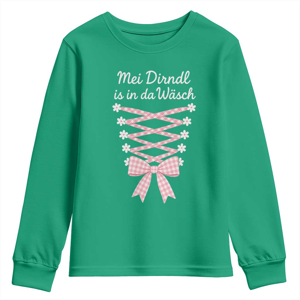 Oktoberfest Dirndl Costume Youth Sweatshirt Funny German Bavarian Octoberfest Festival - Wonder Print Shop