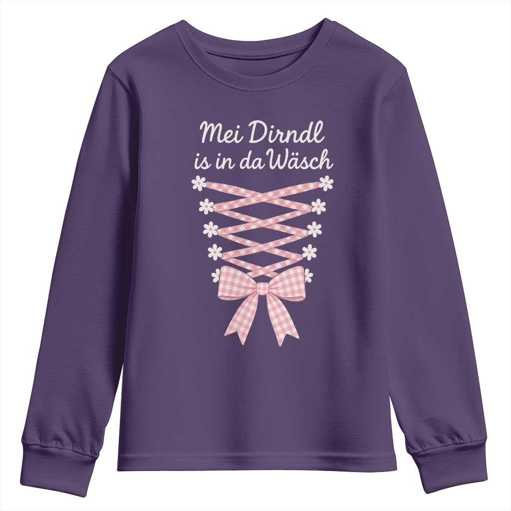 Oktoberfest Dirndl Costume Youth Sweatshirt Funny German Bavarian Octoberfest Festival - Wonder Print Shop