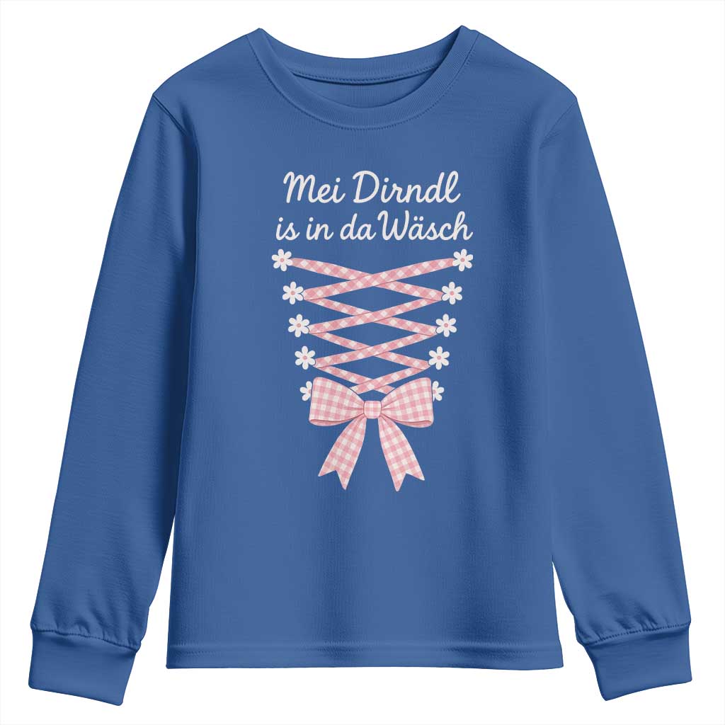 Oktoberfest Dirndl Costume Youth Sweatshirt Funny German Bavarian Octoberfest Festival - Wonder Print Shop