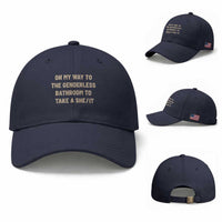 On My Way To The Genderless Bathroom To Take a She/It Baseball Cap