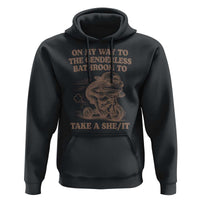 On My Way To The Genderless Bathroom To Take a She/It Hoodie Funny Frog Graphic