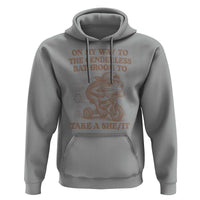 On My Way To The Genderless Bathroom To Take a She/It Hoodie Funny Frog Graphic