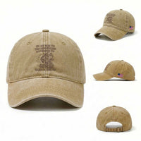 On My Way To The Genderless Bathroom To Take a She/It Washed Cotton Baseball Cap Funny Frog Graphic