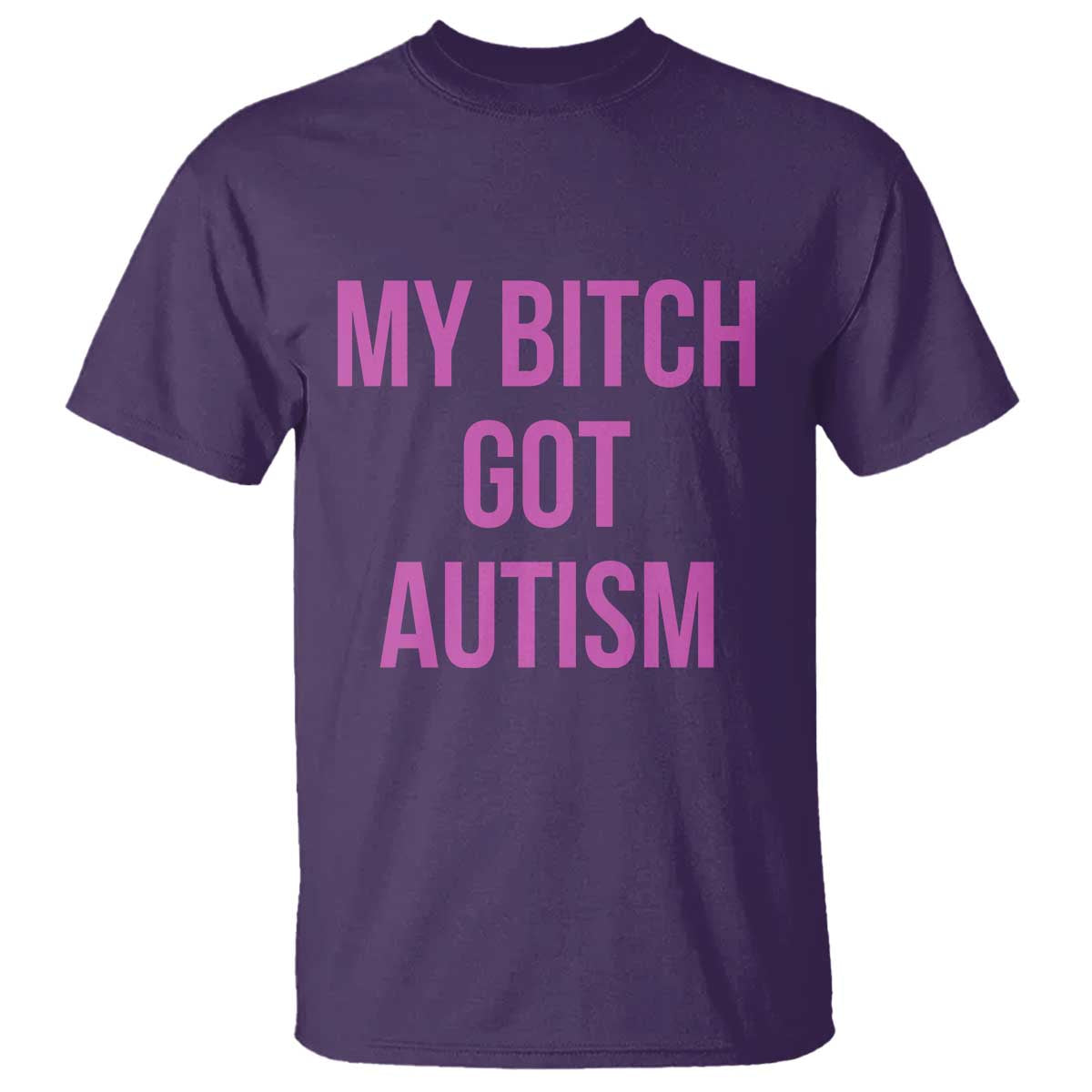 My Bitch Got Autism T Shirt Funny Saying Meme
