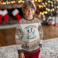 Funny Prostate Cancer Awareness Rooster Graphic Ugly Christmas Sweater Going Through Chemo Still This Sexy