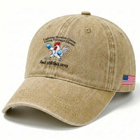 Funny Prostate Cancer Awareness Rooster Graphic Washed Cotton Baseball Cap Going Through Chemo Still This Sexy