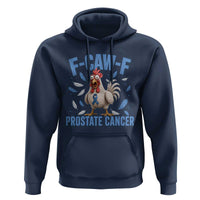 F-Caw-F Prostate Cancer Awareness Chicken Hoodie Funny Blue Ribbon Support