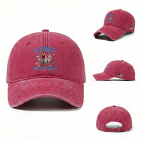 F-Caw-F Prostate Cancer Awareness Chicken Washed Cotton Baseball Cap Funny Blue Ribbon Support