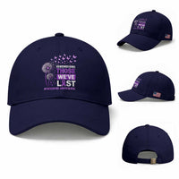 Overdose Awareness Baseball Cap Remembering Those We Have Lost Dandelion Purple Ribbon Memorial