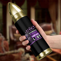 Overdose Awareness Bullet Tumbler Remembering Those We Have Lost Dandelion Purple Ribbon Memorial