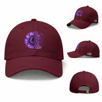 No Story Should End Too Soon Purple Sunflower Overdose Awareness Baseball Cap