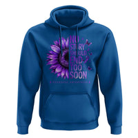 No Story Should End Too Soon Purple Sunflower Overdose Awareness Hoodie
