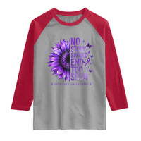 No Story Should End Too Soon Purple Sunflower Overdose Awareness Raglan Shirt