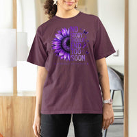 No Story Should End Too Soon Purple Sunflower Overdose Awareness T Shirt For Women