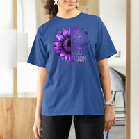No Story Should End Too Soon Purple Sunflower Overdose Awareness T Shirt For Women