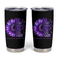 No Story Should End Too Soon Purple Sunflower Overdose Awareness Tumbler Cup
