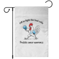 Prostate Cancer Awareness Garden Flag Rooster Light Blue Ribbon Survivor Chemotherapy Gift
