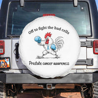 Prostate Cancer Awareness Spare Tire Cover Rooster Light Blue Ribbon Survivor Chemotherapy Gift