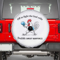 Prostate Cancer Awareness Spare Tire Cover Rooster Light Blue Ribbon Survivor Chemotherapy Gift