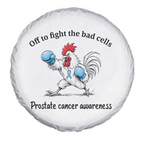 Prostate Cancer Awareness Spare Tire Cover Rooster Light Blue Ribbon Survivor Chemotherapy Gift