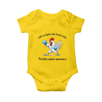 Prostate Cancer Awareness Baby Onesie Rooster Light Blue Ribbon Survivor Chemotherapy Gift