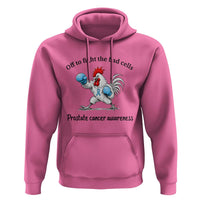 Prostate Cancer Awareness Hoodie Rooster Light Blue Ribbon Survivor Chemotherapy Gift