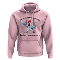 Prostate Cancer Awareness Hoodie Rooster Light Blue Ribbon Survivor Chemotherapy Gift