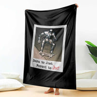 Knights Meme Throw Blanket Born to Jest Forced to Joust - Wonder Print Shop