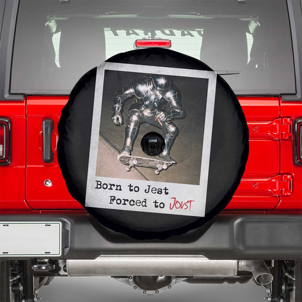 Knights Meme Spare Tire Cover Born to Jest Forced to Joust - Wonder Print Shop
