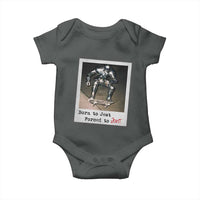 Knights Meme Baby Onesie Born to Jest Forced to Joust - Wonder Print Shop