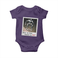 Knights Meme Baby Onesie Born to Jest Forced to Joust - Wonder Print Shop