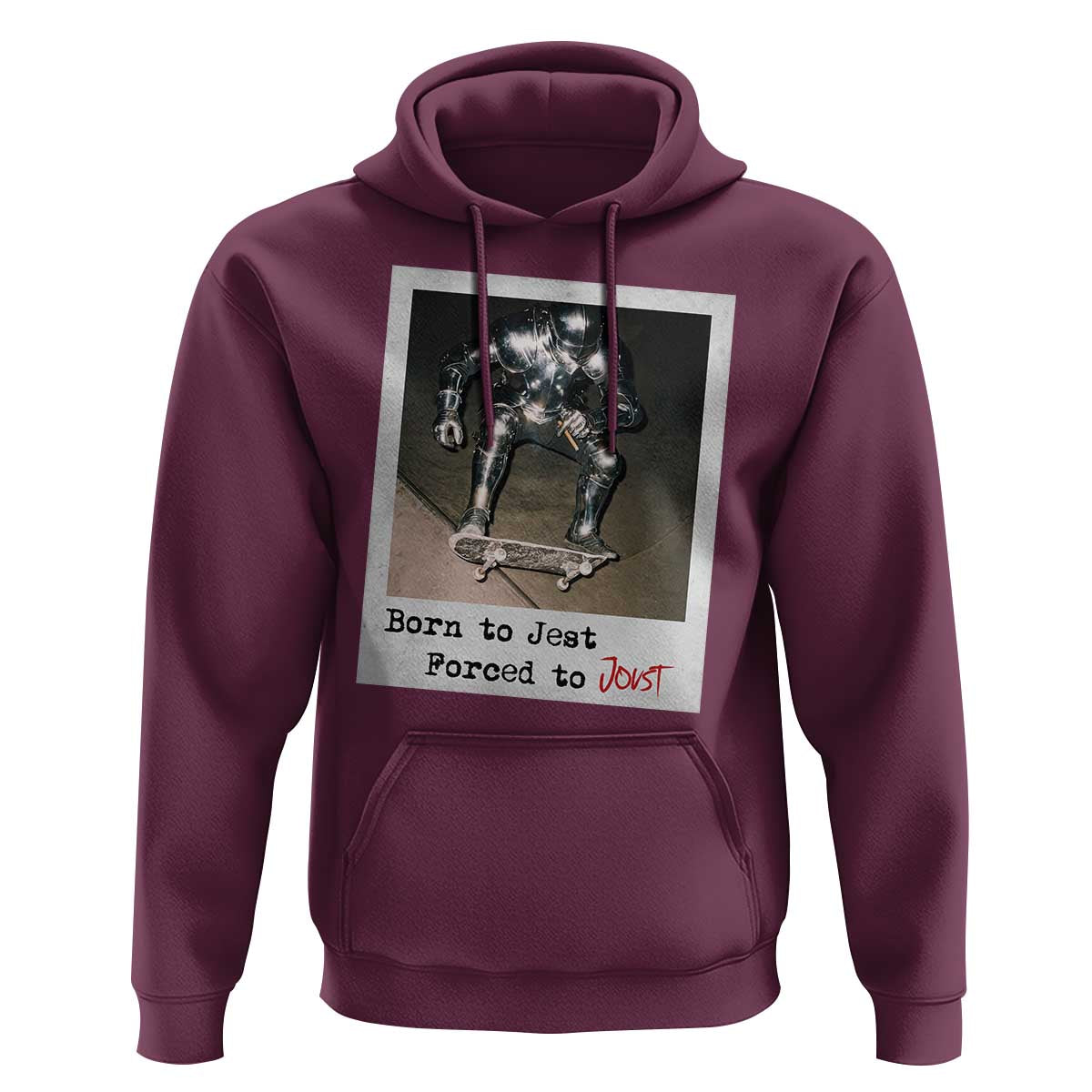 Knights Meme Hoodie Born to Jest Forced to Joust - Wonder Print Shop