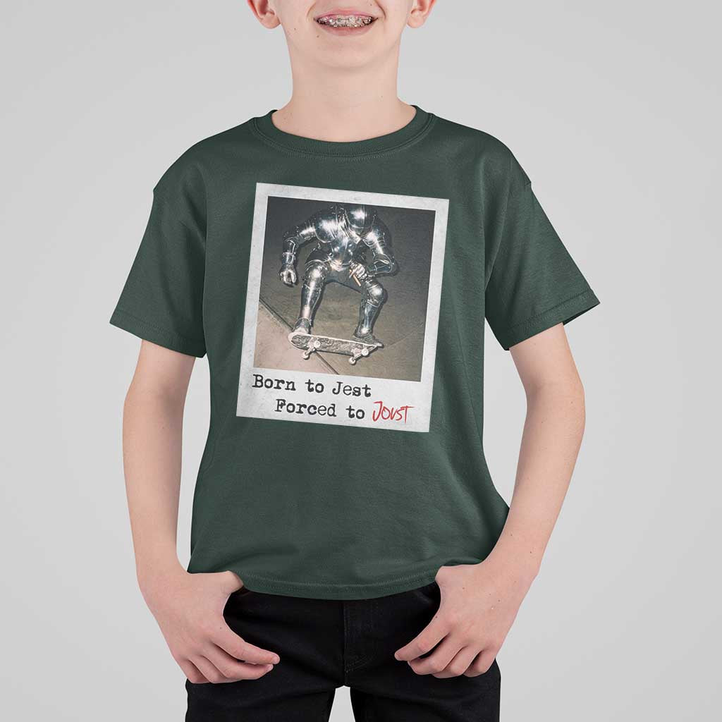 Knights Meme T Shirt For Kid Born to Jest Forced to Joust - Wonder Print Shop