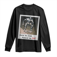 Knights Meme Long Sleeve Shirt Born to Jest Forced to Joust - Wonder Print Shop