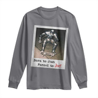 Knights Meme Long Sleeve Shirt Born to Jest Forced to Joust - Wonder Print Shop