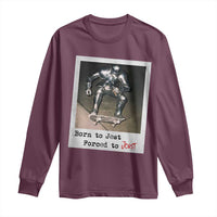 Knights Meme Long Sleeve Shirt Born to Jest Forced to Joust - Wonder Print Shop