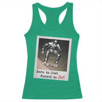 Knights Meme Racerback Tank Top Born to Jest Forced to Joust - Wonder Print Shop