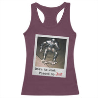 Knights Meme Racerback Tank Top Born to Jest Forced to Joust - Wonder Print Shop