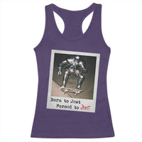 Knights Meme Racerback Tank Top Born to Jest Forced to Joust - Wonder Print Shop