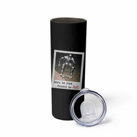 Knights Meme Skinny Tumbler Born to Jest Forced to Joust - Wonder Print Shop