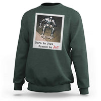Knights Meme Sweatshirt Born to Jest Forced to Joust - Wonder Print Shop